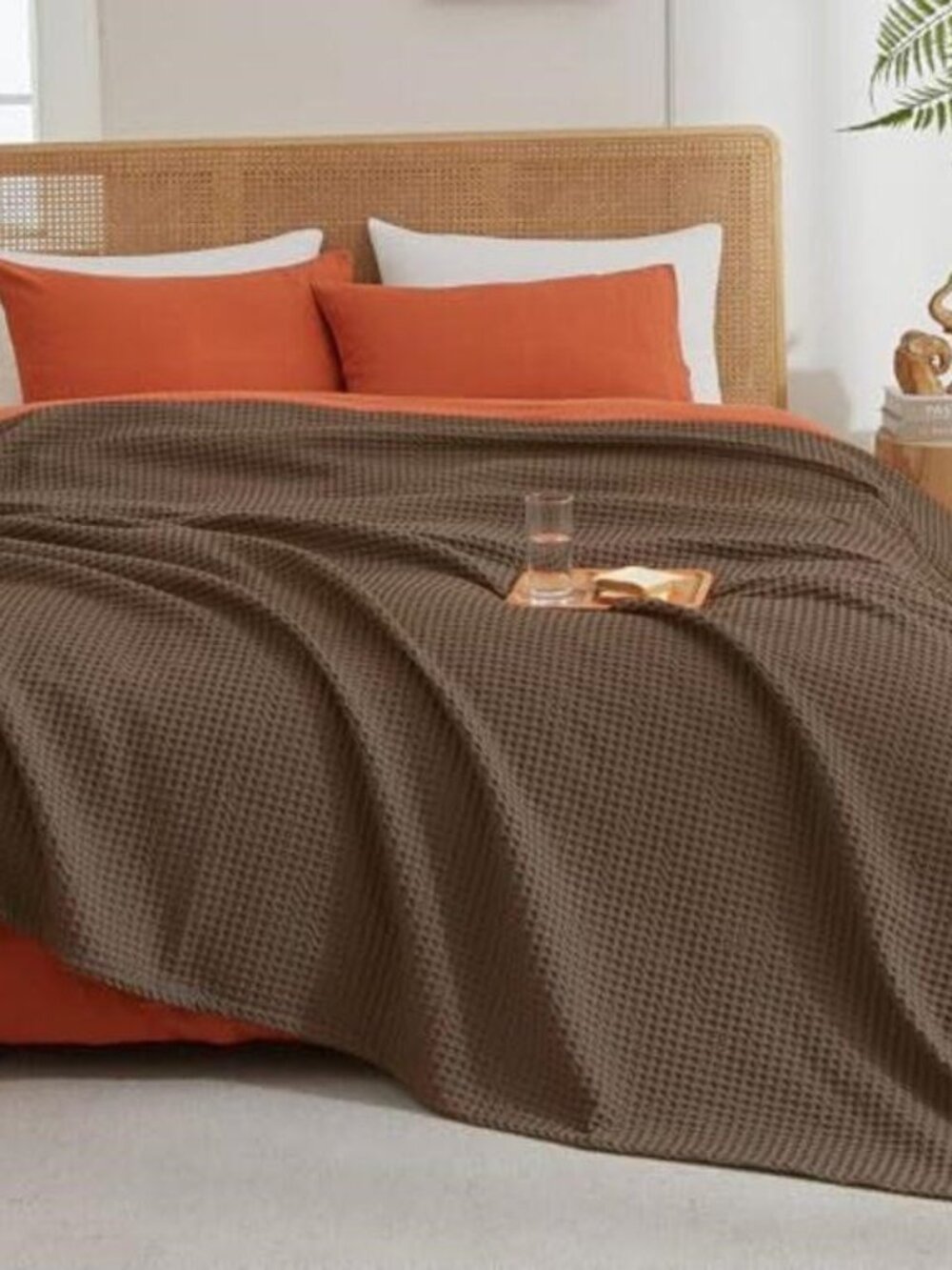 PHF Ultra Soft Waffle Weave Blanket